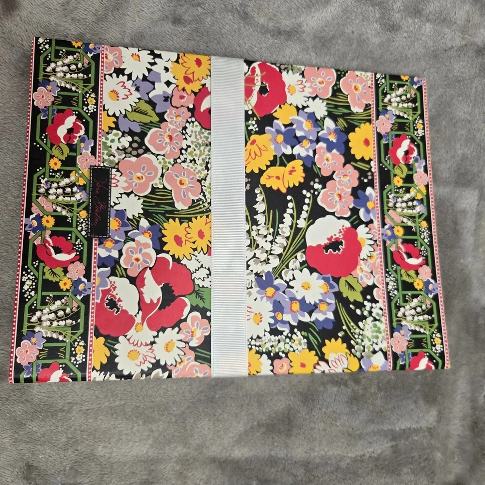 Vera Bradley Mini Binder Floral 3 Ring Organizer with Labels Multi-Color 9x7